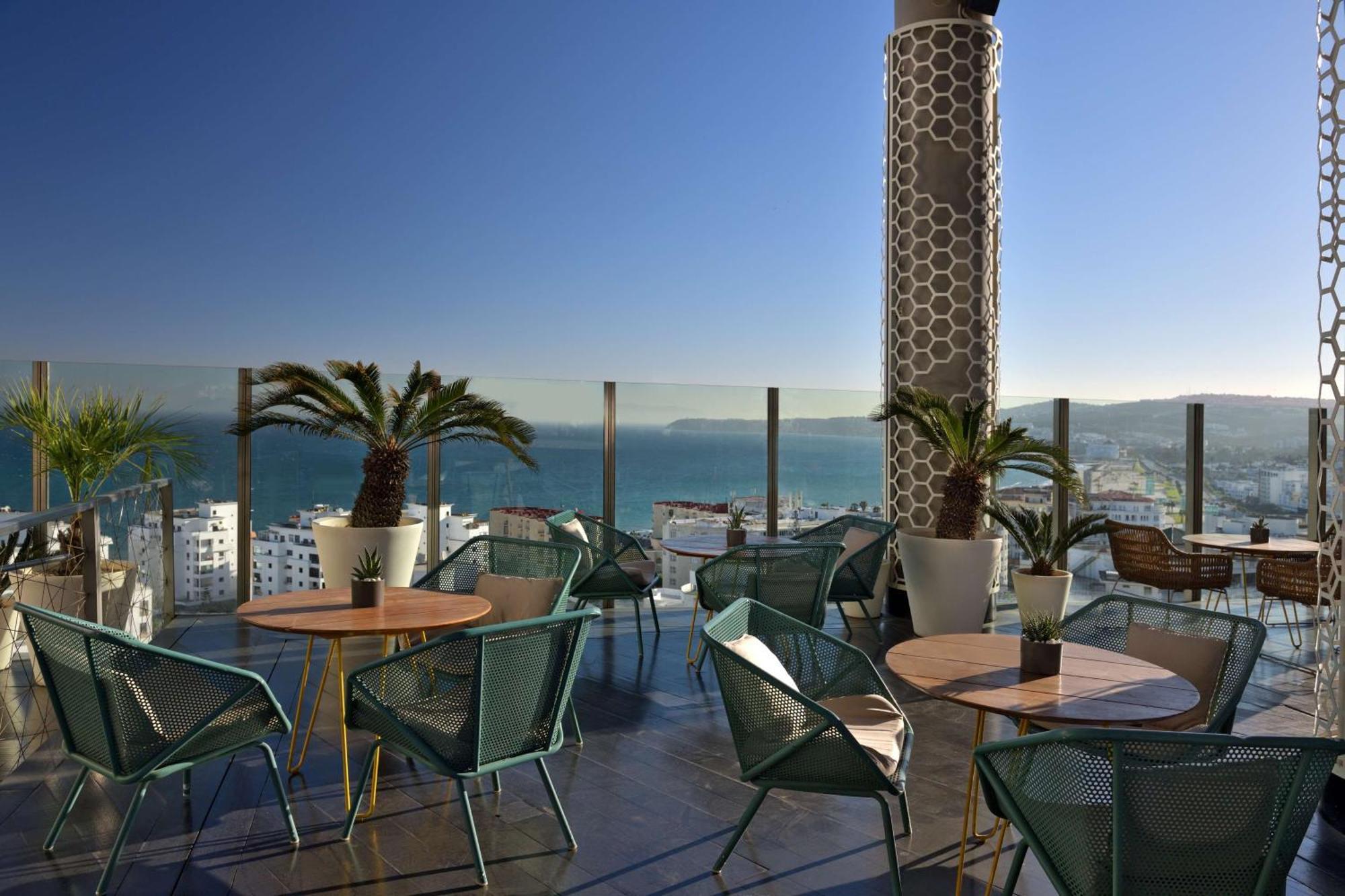 Hilton Tanger City Center Bagian luar foto View from the rooftop
