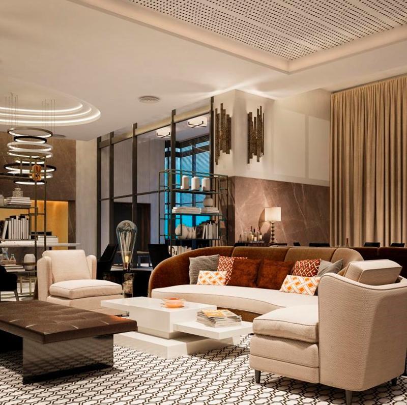 Hilton Tanger City Center Bagian luar foto Interior design